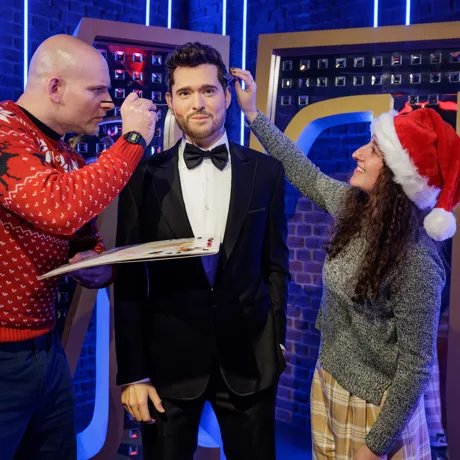 Madame Tussauds London Gets Michael Buble Ready For Christmas3
